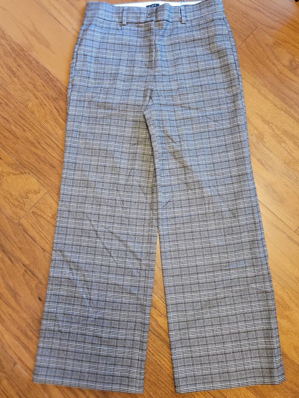 LOFT Women's Heavy Plaid Trouser Pants - Classic Straight Fit 10 NWT